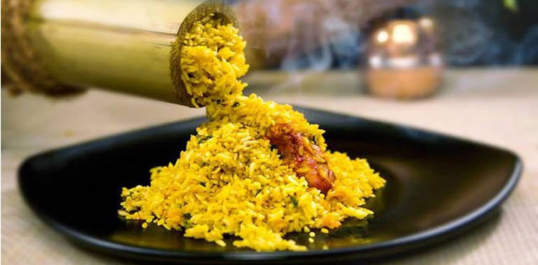 Andhra Food Festival 2019 attracts food lovers bamboo_biryani