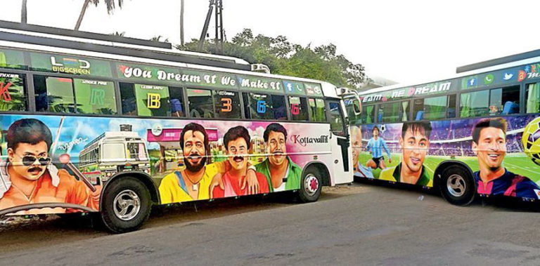 സ്വകാര്യ ടൂറിസ്റ്റ് ബസുകളില് അലങ്കാരങ്ങള് വേണ്ട; ഹൈക്കോടതി bus-ftrd