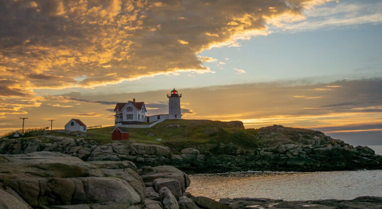 nubble lighthouse maine usa